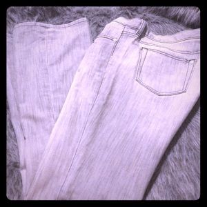 Bebe faded black jeans